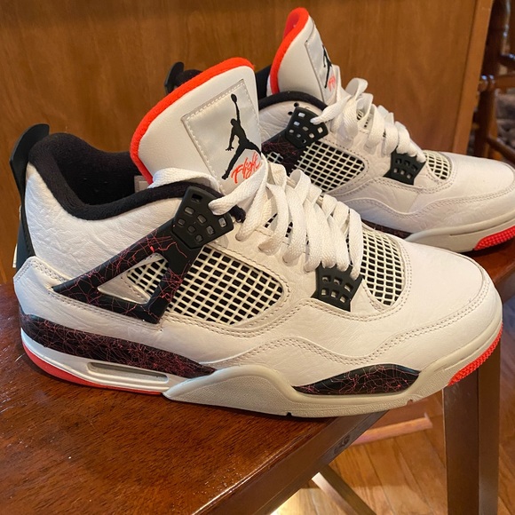 Jordan Other - Air Jordan 4 Retro White/Black-Bright Crimson